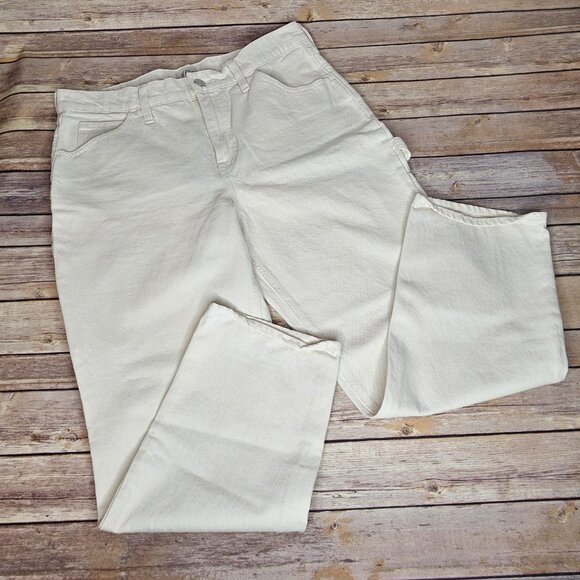 J. Crew Pants - J.Crew High Rise 90s Classic Straight Carpenter Jean Cotton Organic Natural 29